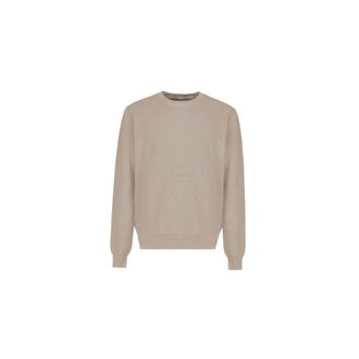 People of Shibuya Truien & Vesten, Heren, Beige, L, Katoen, Maglia costa inglese girocollo