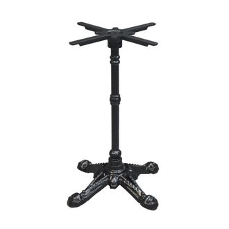 Oviala Pata de mesa de hierro fundido negro 72 cm
