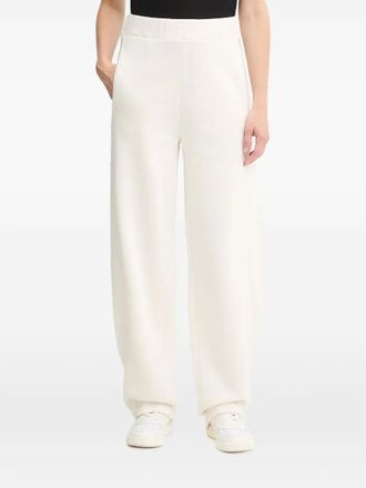 BOSS side-zip track pants - women - Cotton/Lyocell - 42 - Neutrals