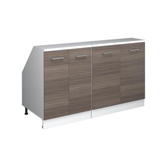 Vicco Conjunto De Armarios Para Techo Inclinado Rion, Gris Noble, 140 Cm Lote De 2 Carcasas De Armario 60 Cm De Profundidad, Vicco