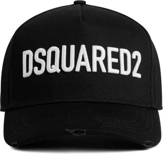Dsquared2 Technicolor Baseball Cap - Heren - Petten - Zwart - ONE Size - Katoen - Accessoires