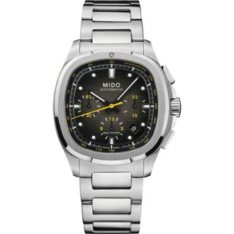 Mido Multifort TV Big Date Automatic Watch, 41.2mm x 42mm in Grey at Nordstrom