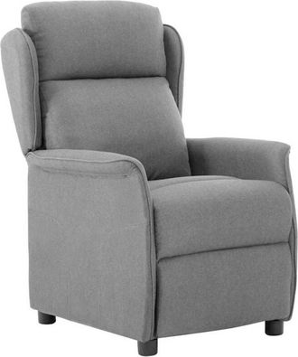 vidaXL Recliner Chair Light grey 67.5 x 93.5 x 101.5 cm Fabric Vidaxl