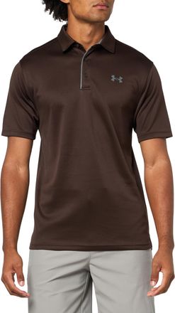 Under Armour Mens Threadborne Boundless Polo, (246) Kona Brown / / Pitch Gray, XXL Tall