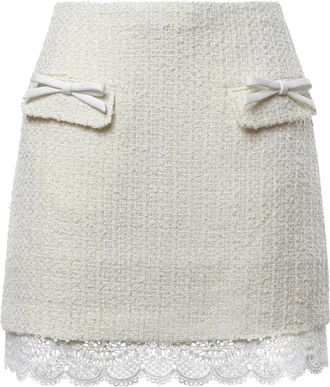Self Portrait Short Skirts - Dames - Korte rokken - Beige - M - Rokken