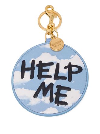 Moschino Cloud keyring - women - Polyurethane - One Size - Blue