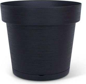 OEM Maceta Con Reserva Redonda - Garden Id - Glamour - &Oslash; 50 - 47 L - H 43cm - Negro/antracita