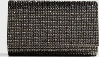 Judith Leiber Fizzy Crystal Flap Clutch Bag