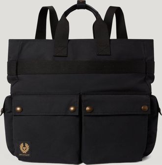 Belstaff Borsa Tote Trialmaster 2-way Unisex Cotone Cerato Nero One Size