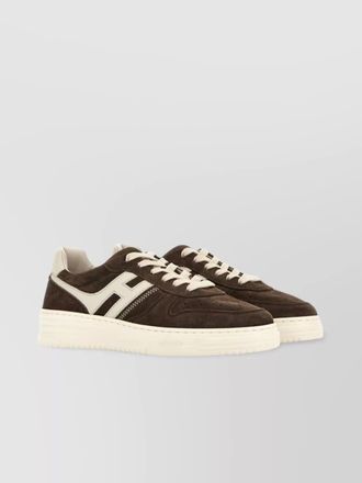 Hogan suede leather low-top sneakers