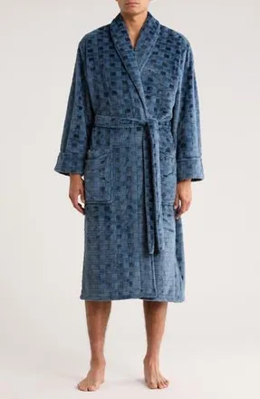 Daniel Buchler Check Robe in Navy at Nordstrom Rack, Size Large/x-Large