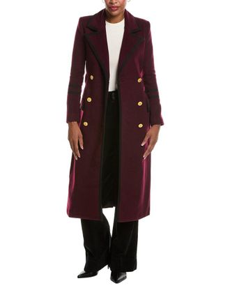 L'agence LAgence Irene Wool-Blend Military Long Coat