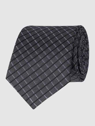 Willen Krawattenfabrik Krawatte aus reiner Seide (6,5 cm) in Anthrazit, Größe 1