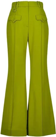 Zimmermann Broeken, Dames, Groen, S, Wol, Luna Wolle Flare Broek