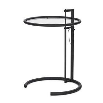 ClassiCon Adjustable Table E1027, schwarz / Kristallglas