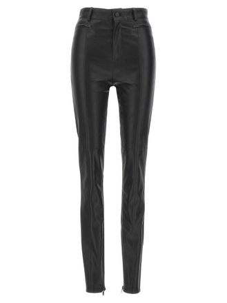 DAVID KOMA Black Leather Solid Activewear