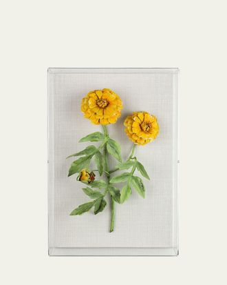 Tommy Mitchell Marigold October Birth Flower Wall Art
