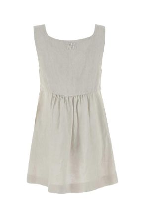 Miu Miu Linen Dress - Beige