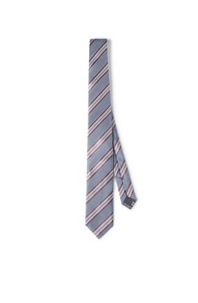 Brunello Cucinelli Silk textured stripe tie in Medium Grey at Nordstrom