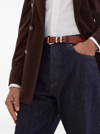 Brunello Cucinelli Womens Logo-Embroidered Jeans Aw25 M