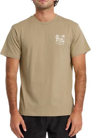 Quiksilver In the Wild Cotton Graphic T-Shirt in Seneca Rock at Nordstrom, Size Xx-Large