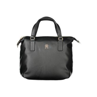 Tommy Hilfiger Black Polyester Women Womens Handbag