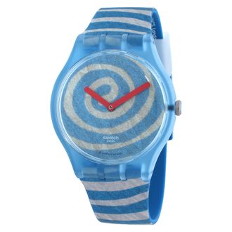 Swatch Bourgeoiss Spirals Quartz Blue Dial Watch SUOZ364
