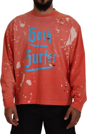 Dsquared2 Dsquared&sup2; Printed Long Sleeves Pullover Mens Sweater (Pre-Owned)