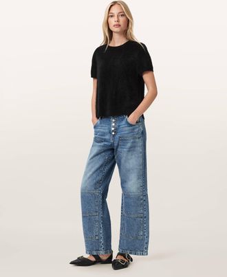 AllSaints Cotton Tay Carpenter Jeans, Size: 24