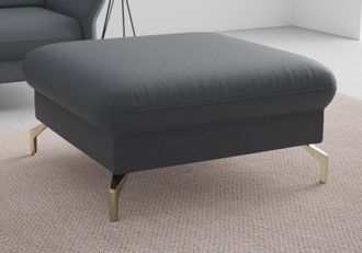 Sit&more Hocker »Fashion« inklusive Federkern, mit satinierten Nickelfüssen