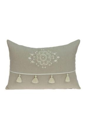 Parkland Collection Lea Transitional Pillow - 14 x 20 - Beige at Nordstrom Rack