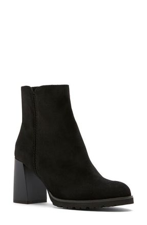 La Canadienne Maggie City Dry Waterproof Bootie in Black Suede at Nordstrom, Size 8