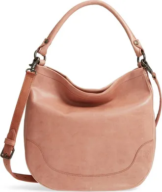 Frye Melissa Leather Hobo in Dusty Rose at Nordstrom