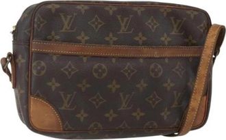 Louis Vuitton Pre-owned Vintage Cross Body Bag - Dames - Vintage Schoudertas - Bruin - ONE Size - Leer - Vintage