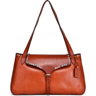 OLD TREND Monarda Genuine Leather Minimal Everyday Shoulder Bag in Cognac at Nordstrom