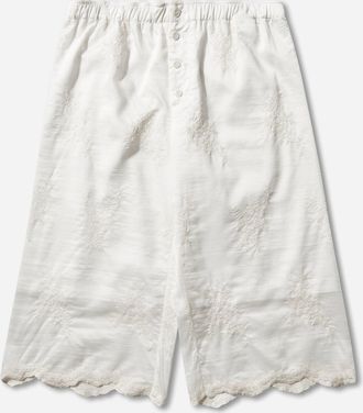 Our Legacy Women s Frill Shorts Ivory