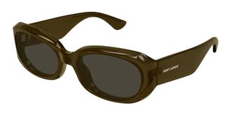 Saint Laurent SL 868 005 Womens Sunglasses Brown Size 57 - Free RX Lenses - Free RX Lenses