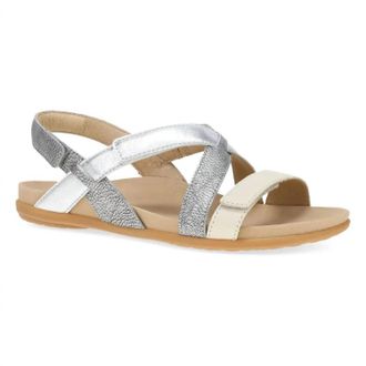 Dansko Womens Jacklyn Sandal In Silver