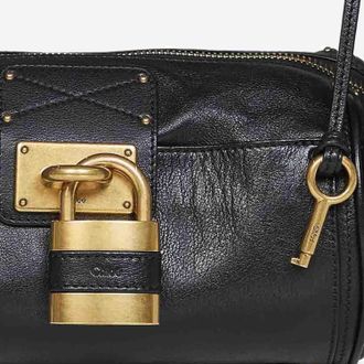Chlo&eacute; Womens Leather Shoulder Bag Paddington Black