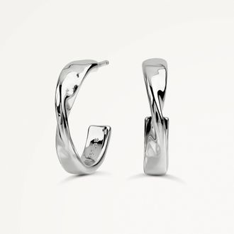 Radley London Silver Hammer Hoop Earrings Beaton Close AW25 Radley London