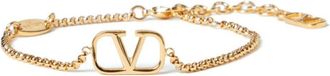 Valentino Garavani Golden VLogo Signature bracelet