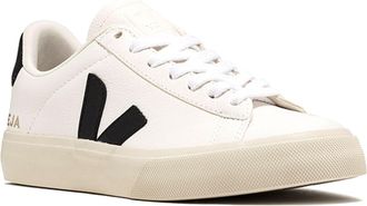 Veja Mens Sneakers Campo Chromefree Extra White-Black Chrome-Free Leather Trainers White/black