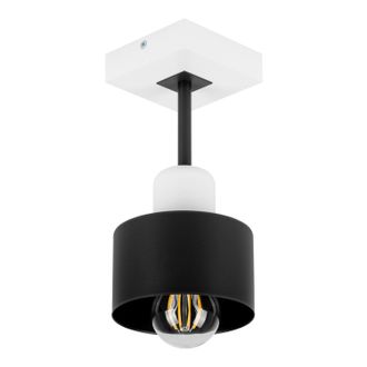 OEM L&aacute;mpara De Techo Blanca De Madera Y Metal De Estilo Escandinavo, 1xe27, Iluminaci&oacute;n Led Moderna Para Sal&oacute;n, Cocina, Dormitorio, Habitaci&oacute;n Infantil, L