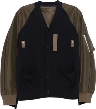 sacai Buttoned Panelled Jacket