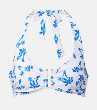 Heidi Klein Palm Beach printed bikini top