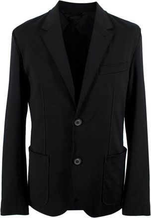Lanvin Black Cotton Single-breasted Blazer Size S