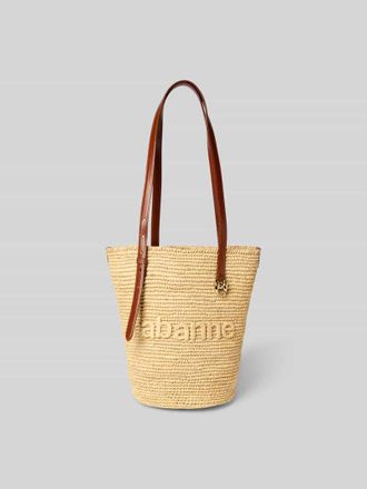 Paco Rabanne Tote Bag mit Label-Detail in Beige, Gr&ouml;&szlig;e 1