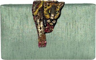 Simitri Raaka Clutch in Sage at Nordstrom