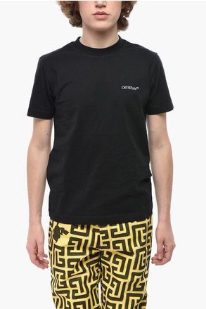 Off-white Slim Fit Cotton T-Shirt SCRATCH ARROW size Xs