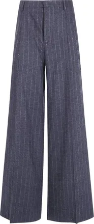 Tagliatore Broeken, Dames, Grijs, S, Wide Broeken